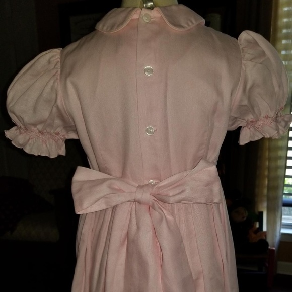 Girl's Easter Dress smocked - Picture 3 of 4